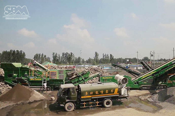 河南時(shí)產(chǎn)200噸建筑垃圾破碎處理生產(chǎn)線